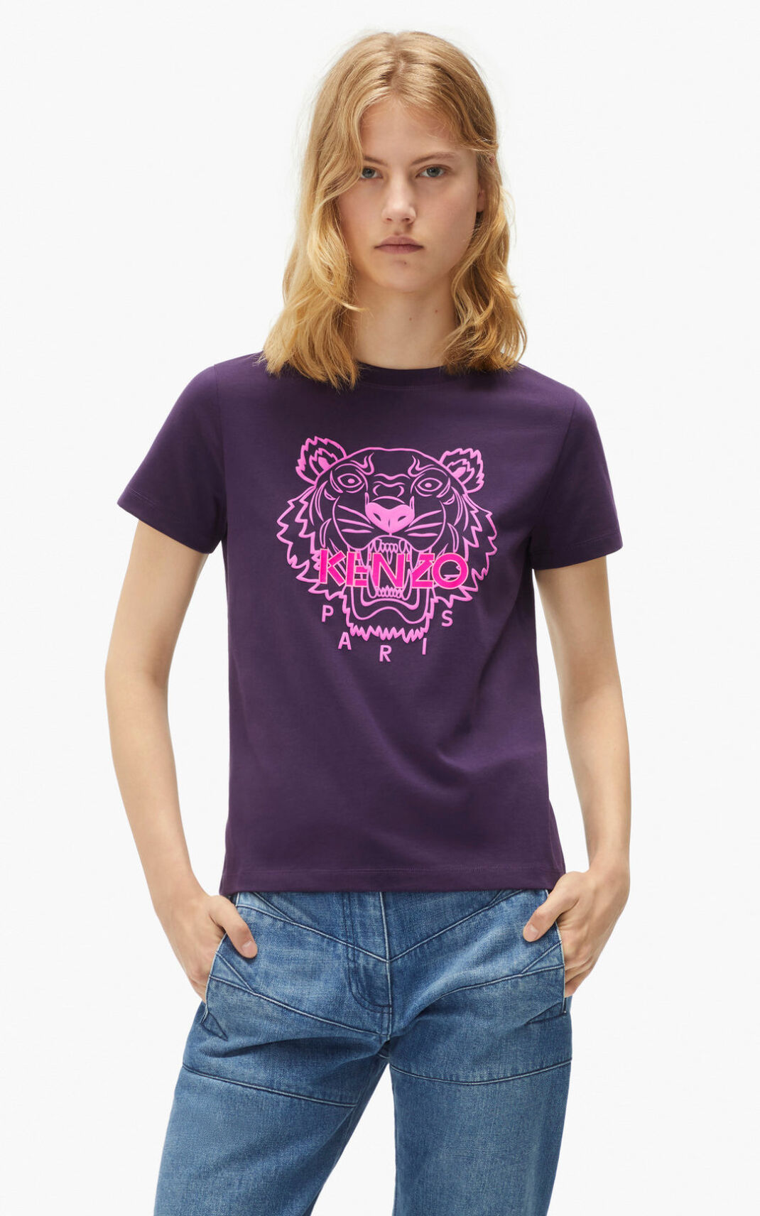 Kenzo Tiger T Shirt Dam | 76152-VJLM